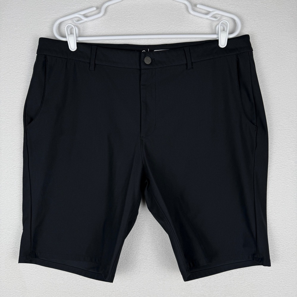 Johnnie-O Prep-Formance Mens 36 Black Golf Shorts Magnetic Pocket JMSH1700